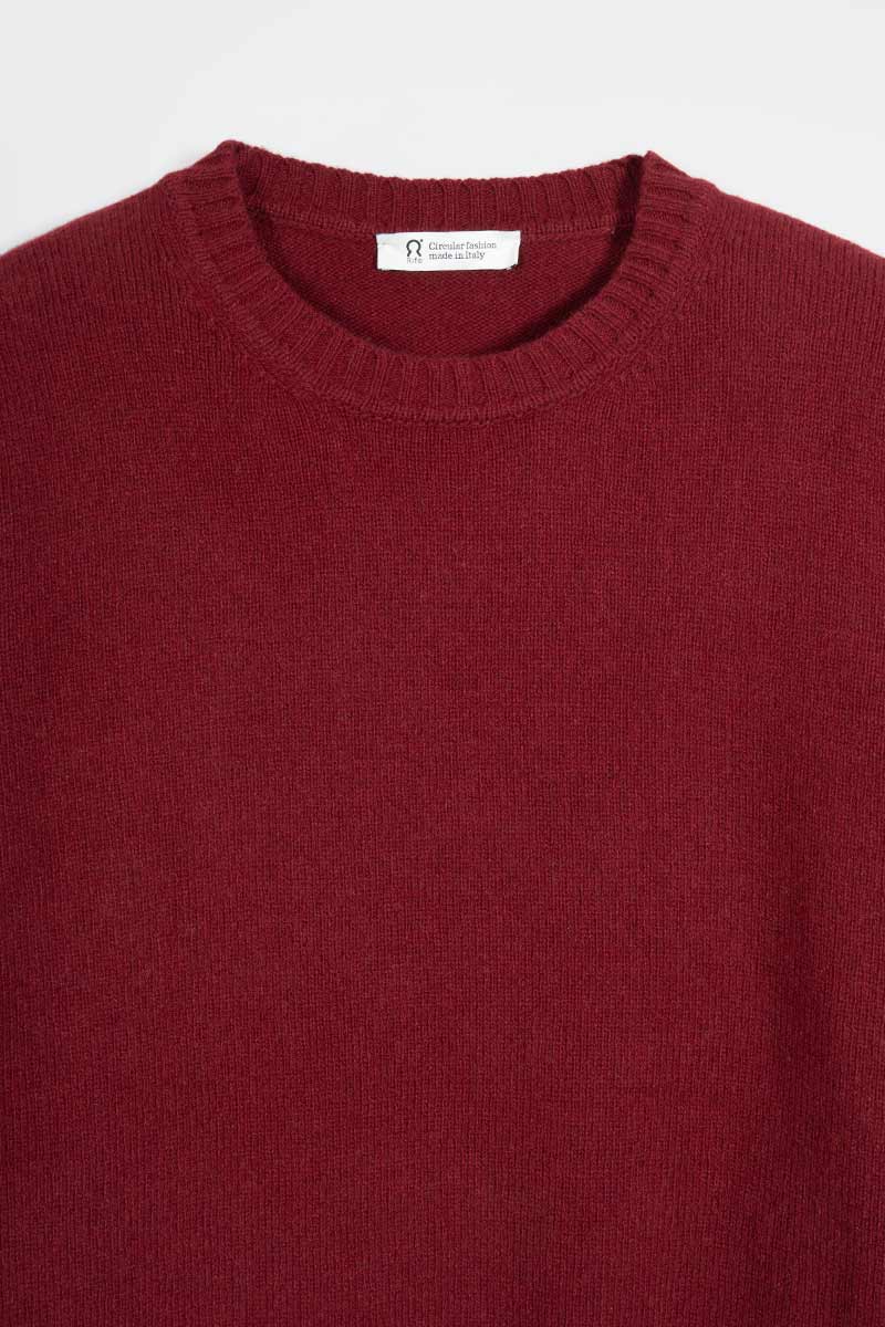 roter Pullover Romeo aus recycelter Kaschmirwolle