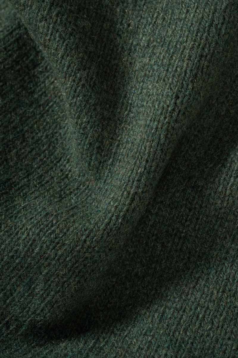 grüner Pullover Romeo aus recycelter Kaschmirwolle