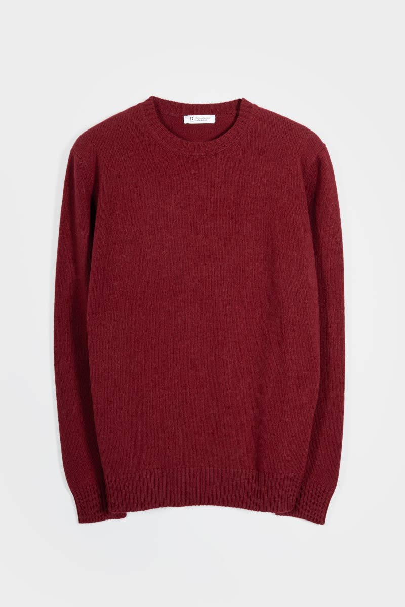 roter Pullover Romeo aus recycelter Kaschmirwolle