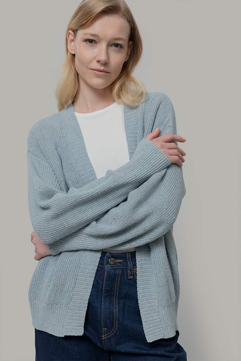 Cardigan Cara aus recycelten Jeans