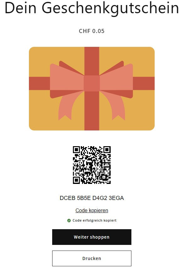 Geschenkgutschein REVIVI