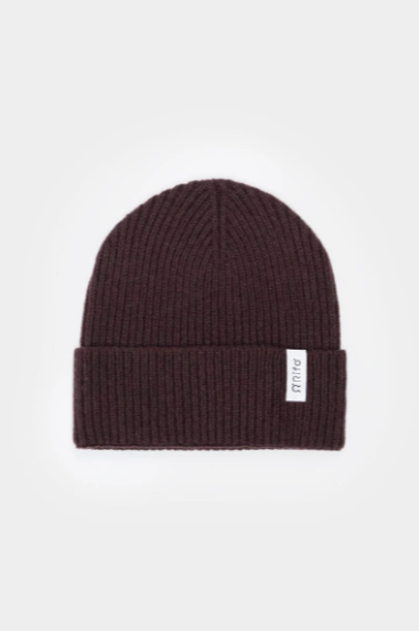 Rifo Marcello braune unisex Mütze recyceltes Kaschmir
