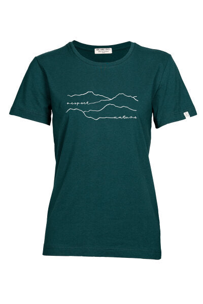 ZRCL Respect Nature Damen T-Shirt dunkelrot 100% Bio-Baumwolle