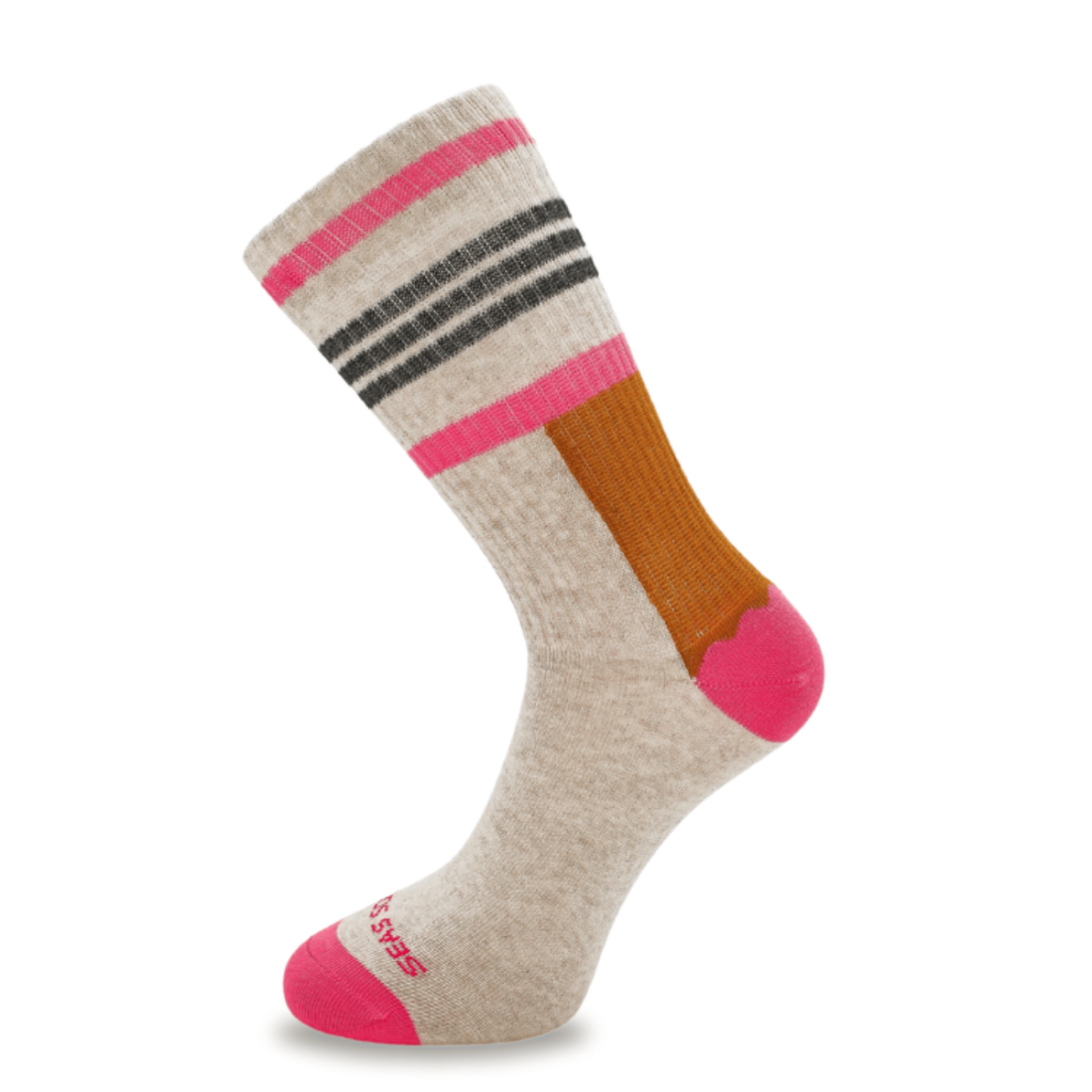 Beige Sportsocken