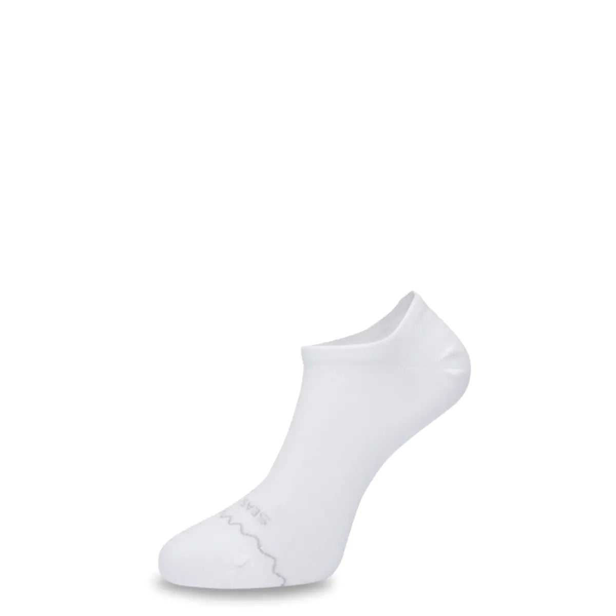 Weisse Sneakersocken Healthy Seas aus Econyl und Bio Baumwolle "Plaice"