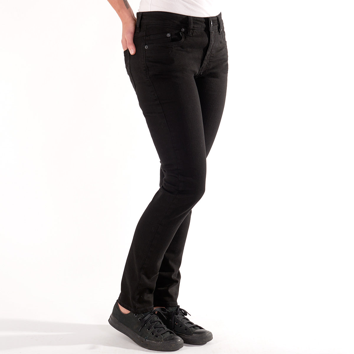Jeans Damen Slimmy Fairjeans schwarz