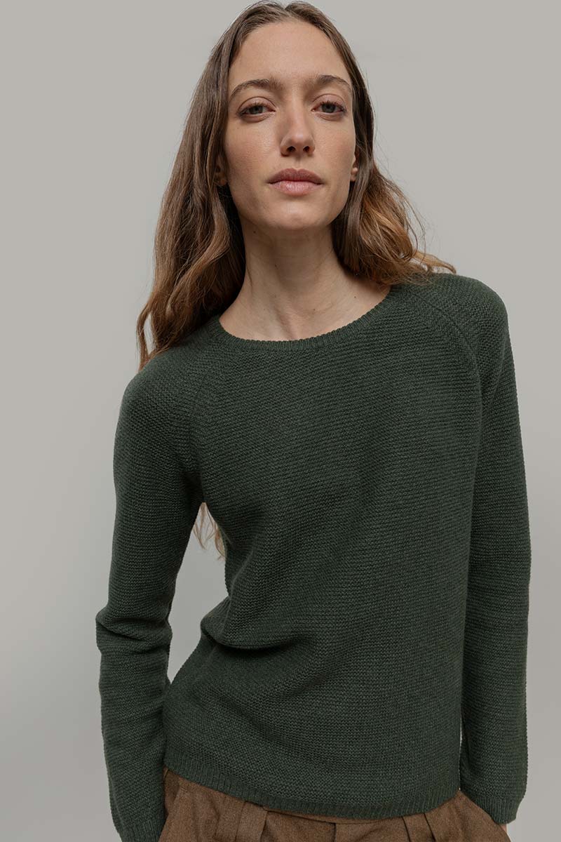 grüner Kaschmir Pullover Giulietta