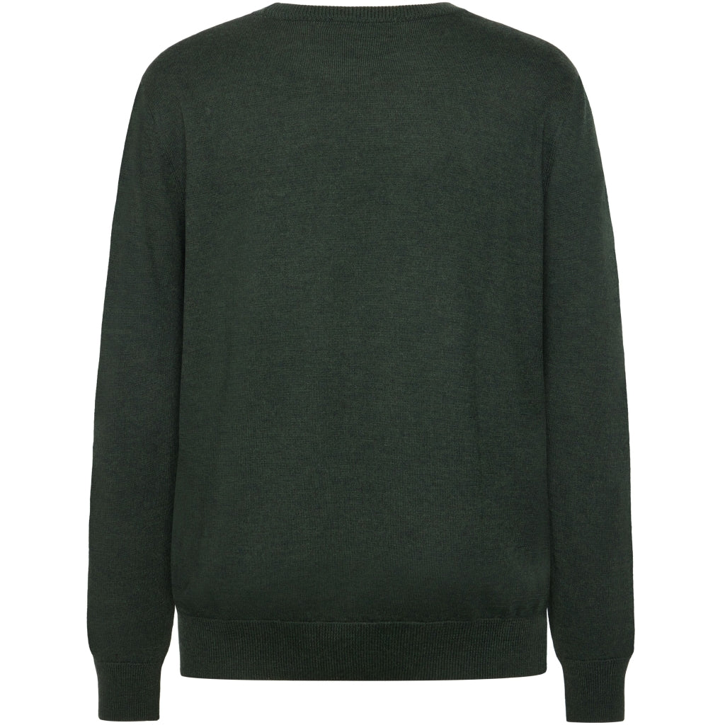 Knowledge Cotton Apparel  Herrenpullover mit Rundhalsausschnitt aus Merinowolle