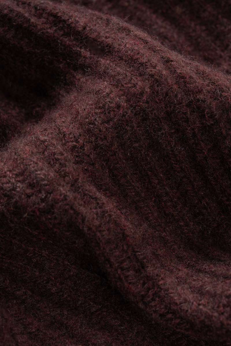 Braunes Balaclava aus recyceltem Kaschmir Unisex