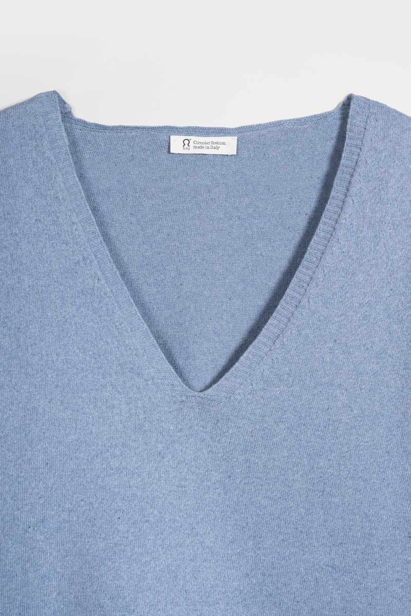 Damenpullover aus recycelter Baumwolle