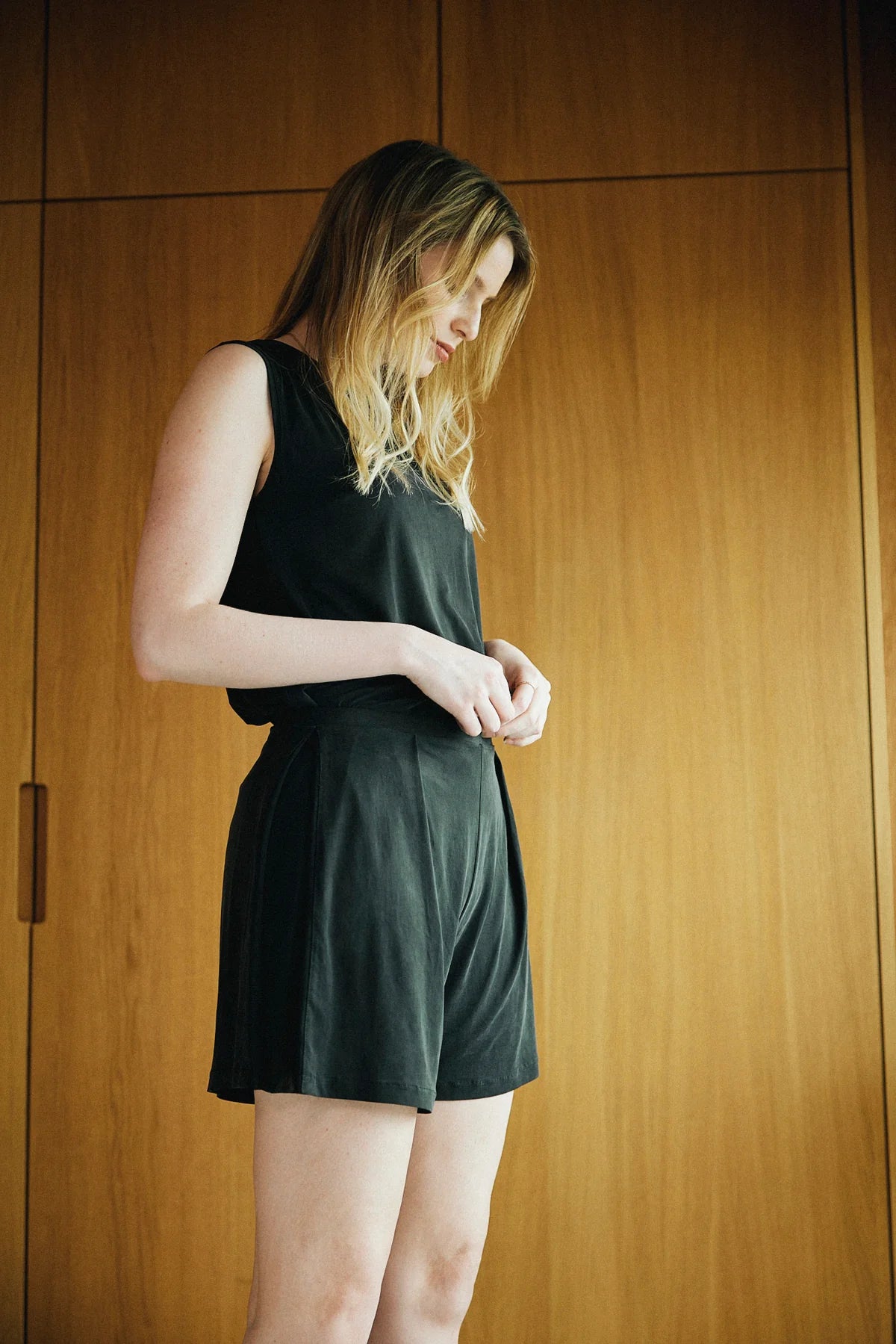 Cupro Bermuda Shorts