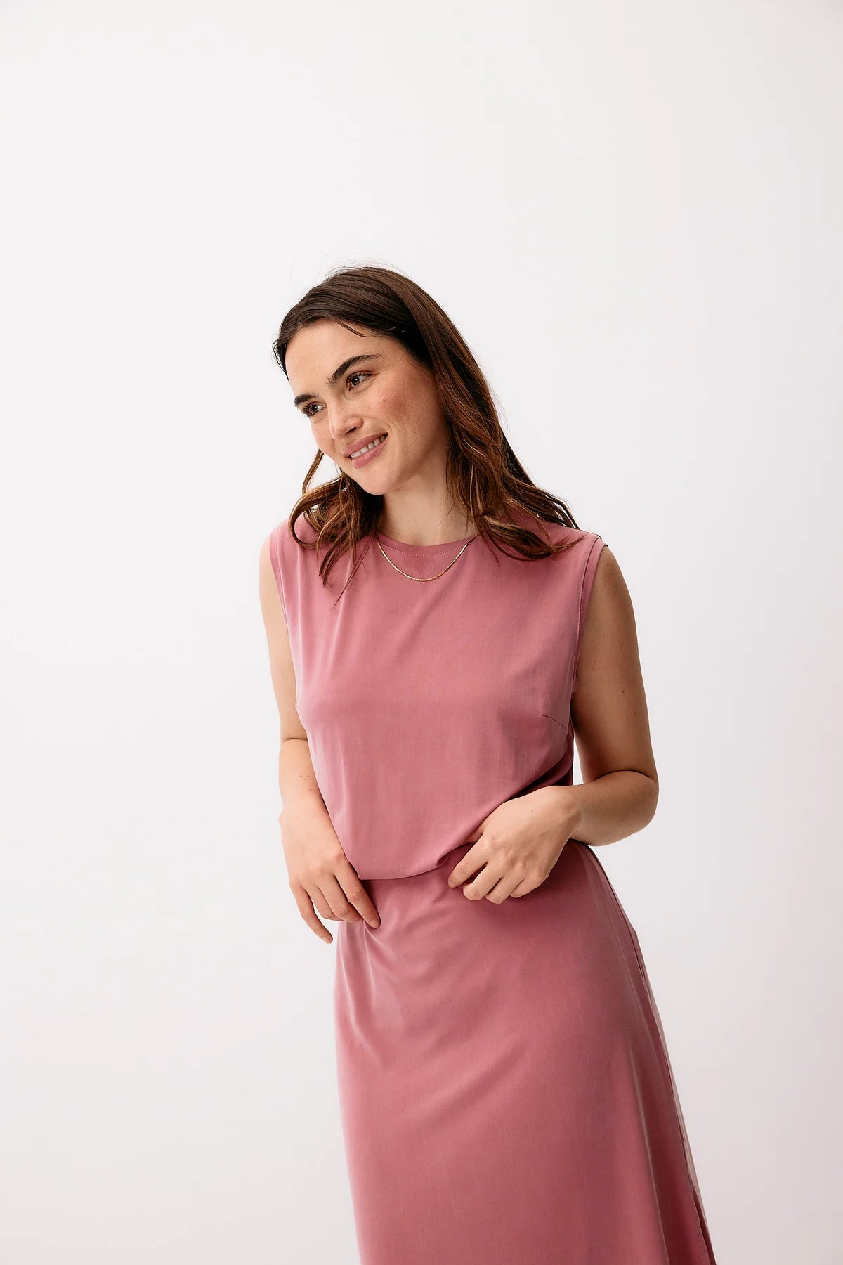 Cupro Sleeveless Top