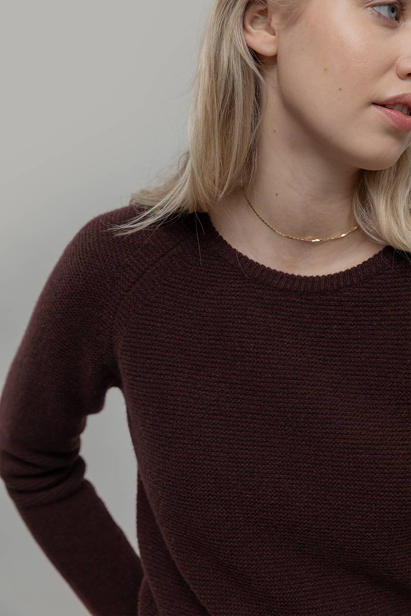 Brauner Kaschmir Pullover Giulietta
