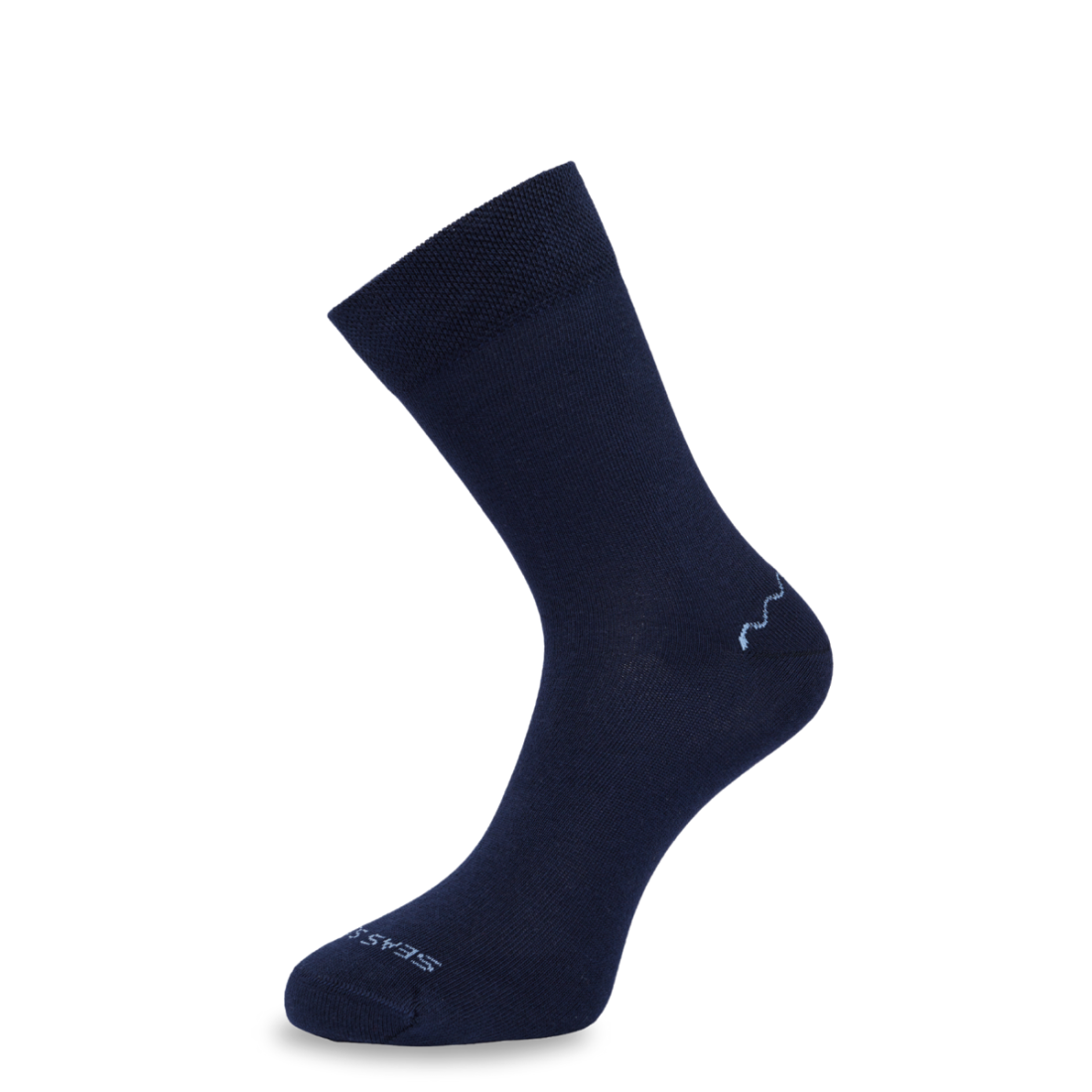 Blaue Socken Blenny Grösse 47-50 Healthy Seas aus Econyl und Bio Baumwolle