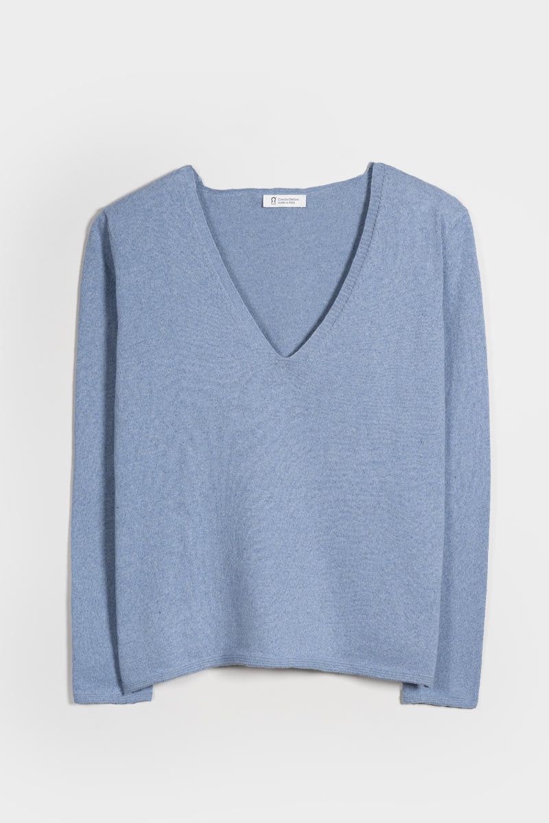 Damenpullover aus recycelter Baumwolle
