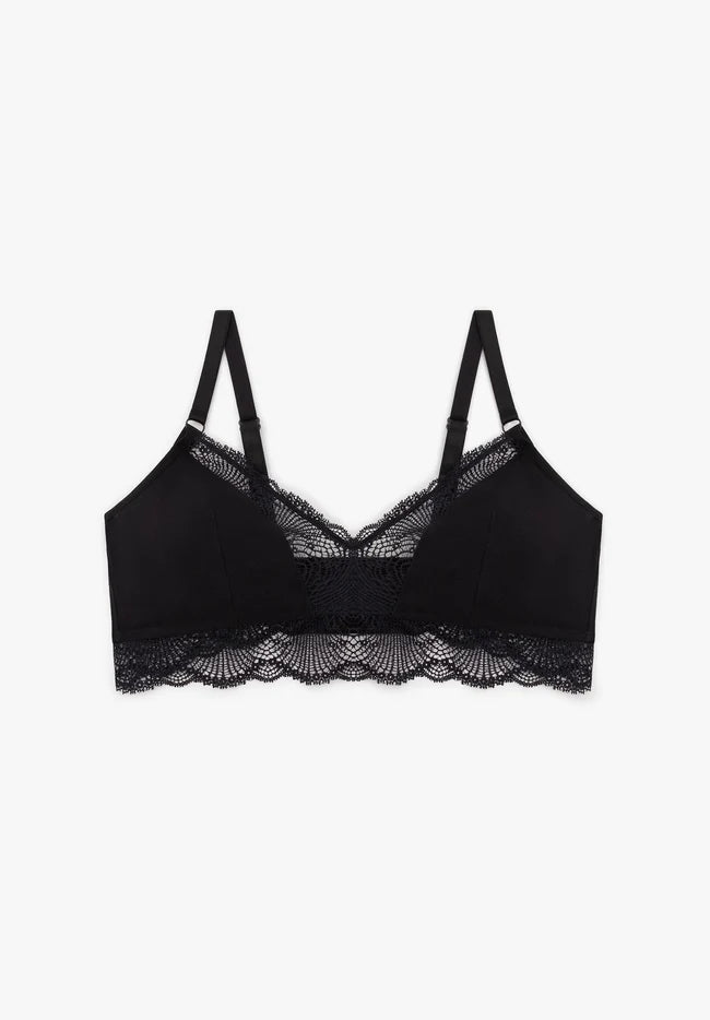 schwarzer Bralette bügelfrei