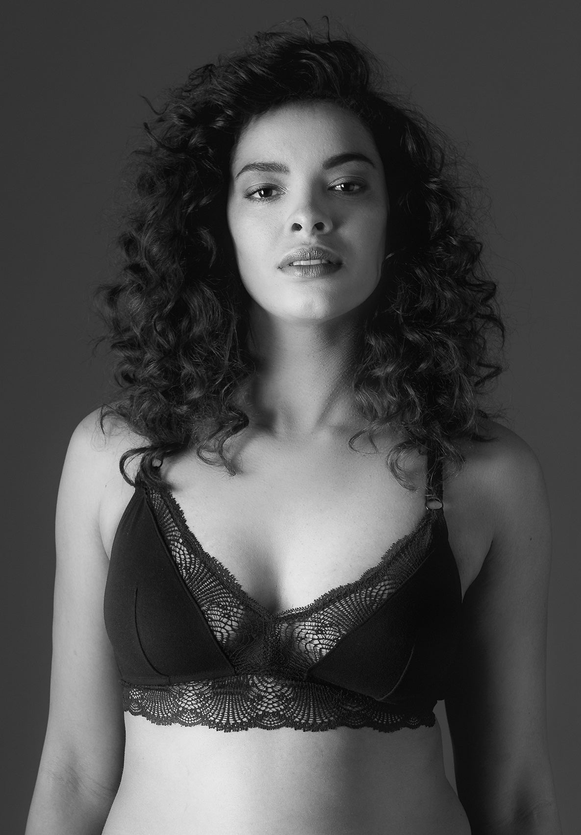 Secondhand schwarzer Bralette bügelfrei