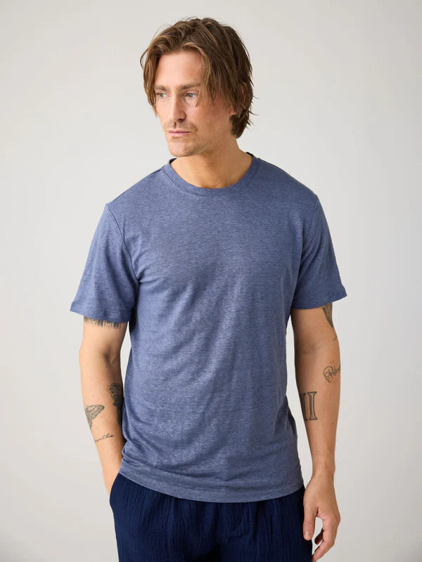 Leinen T-Shirt Herren Knowledge Cotton GOTS zertifiziert