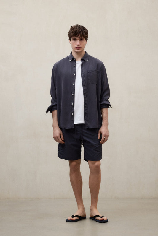 Dunkelblaue Targo Shorts