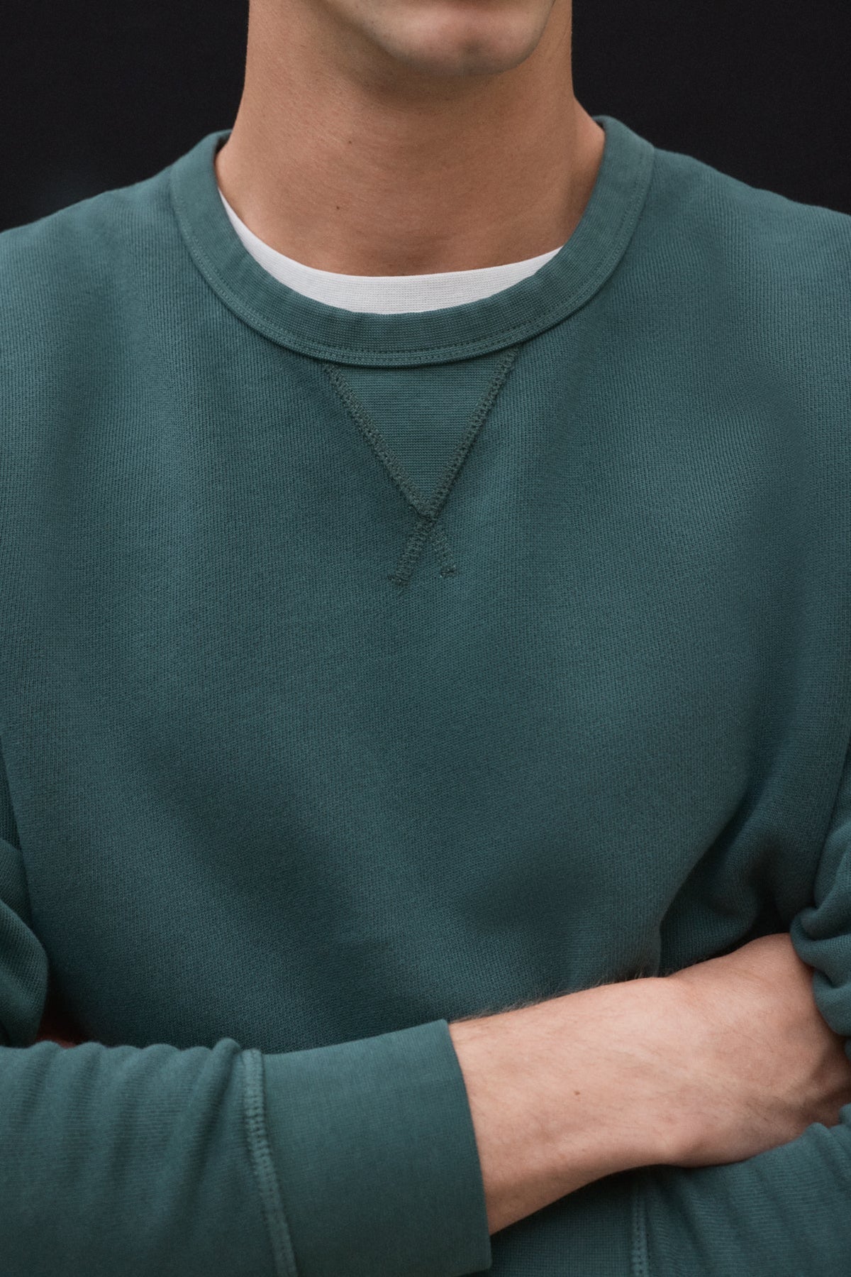 Ecoalf dunkelgrüner Pullover Gola - aus 100% recycelte Baumwolle