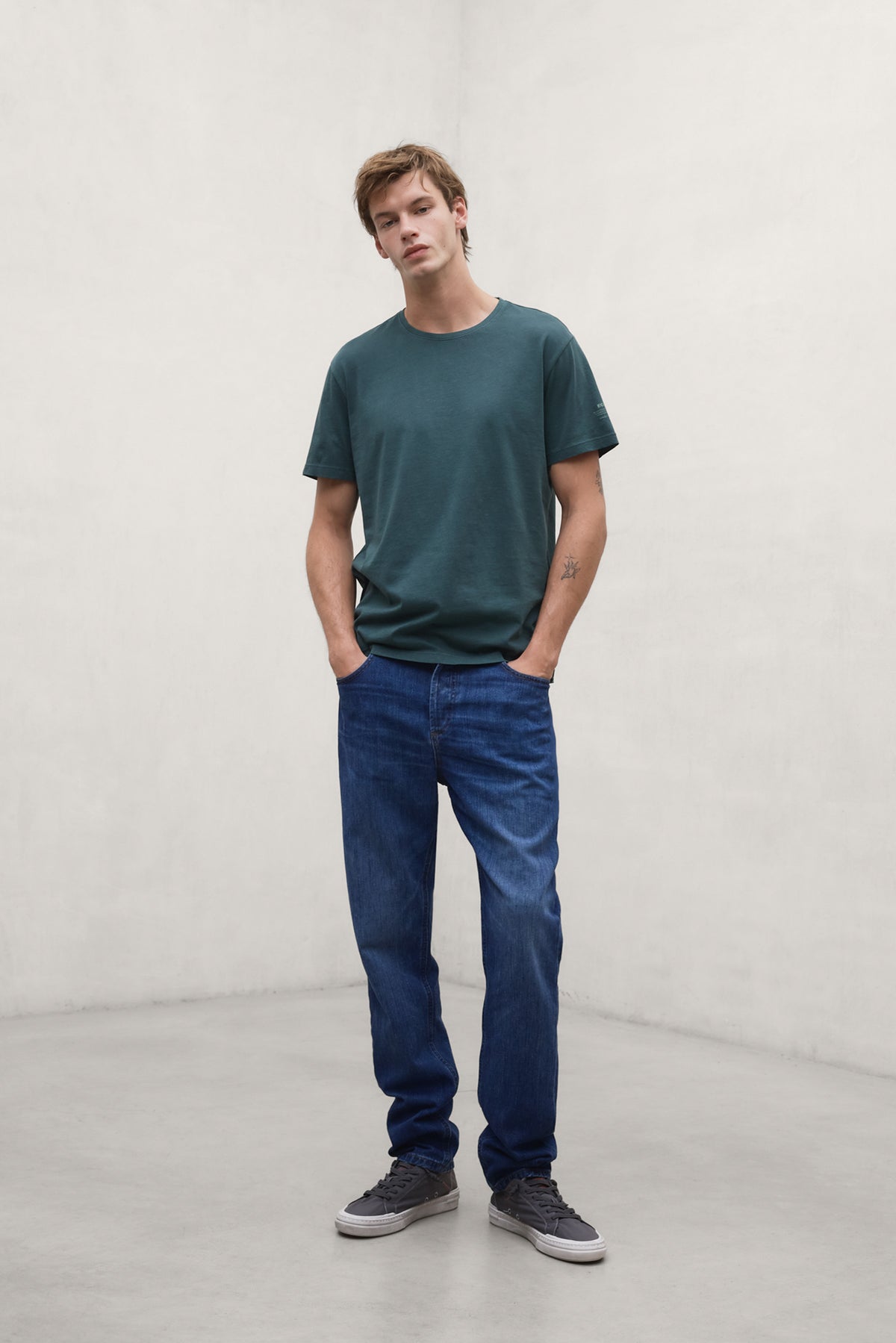 Ecoalf Vent grünes T-Shirt 100% Baumwolle regenarativ