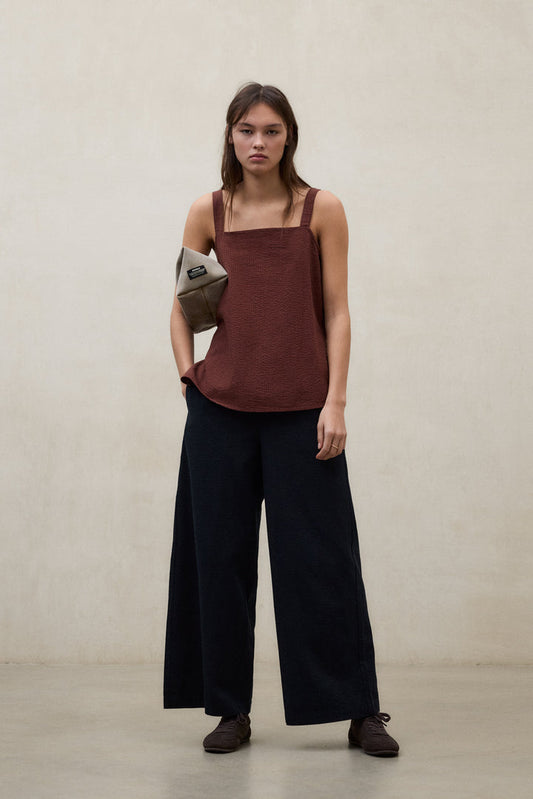 Baumwollstoffhose Moss
