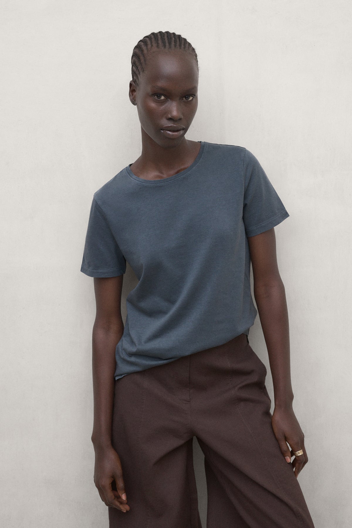 Ecoalf Lake - grünblaues T-Shirt aus Bio-Baumwolle und TENCEL™ Lyocell