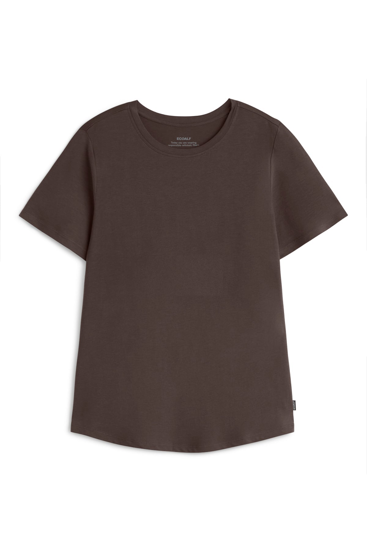 Ecoalf T-Shirt Lake - braunes T-Shirt aus Bio-Baumwolle und TENCEL™ Lyocell