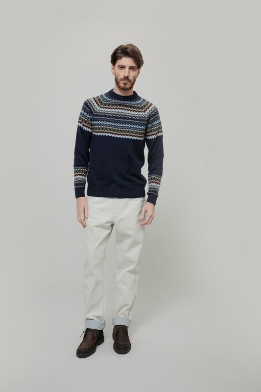 Rifo Armando Wollpullover aus recycelter Wolle