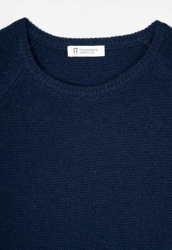 Blauer Kaschmir Pullover Giulietta