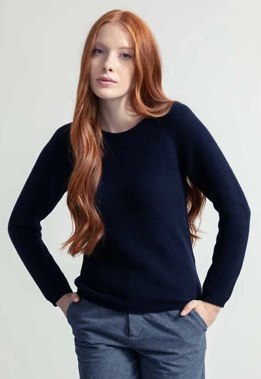 Blauer Kaschmir Pullover Giulietta