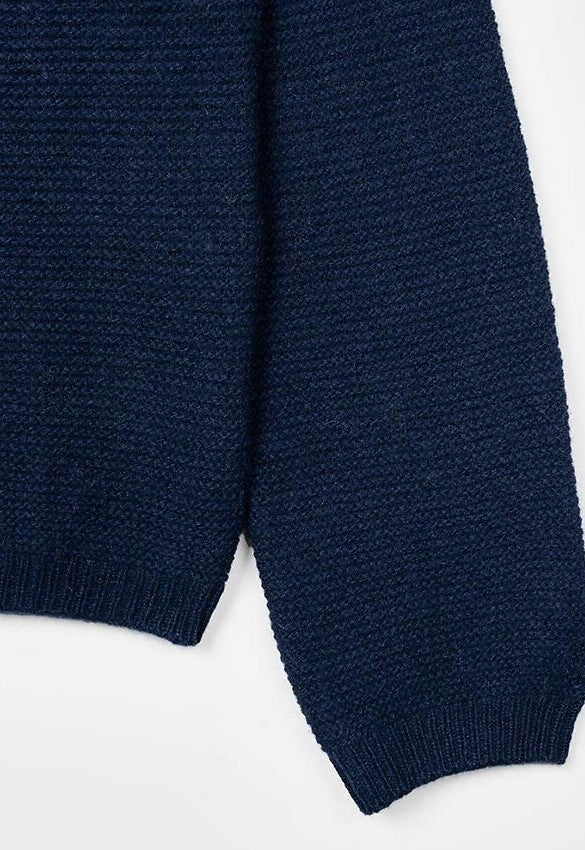 Blauer Kaschmir Pullover Giulietta