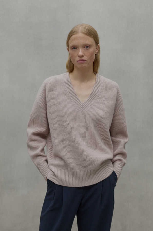 Blassrosa Strickpullover Azalea