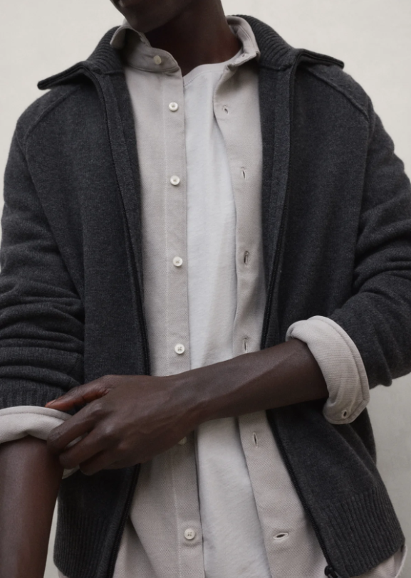 Ecoalf Ubedo – Wollpullover mit Reissverschluss und hohem Kragen aus recycelter Wolle