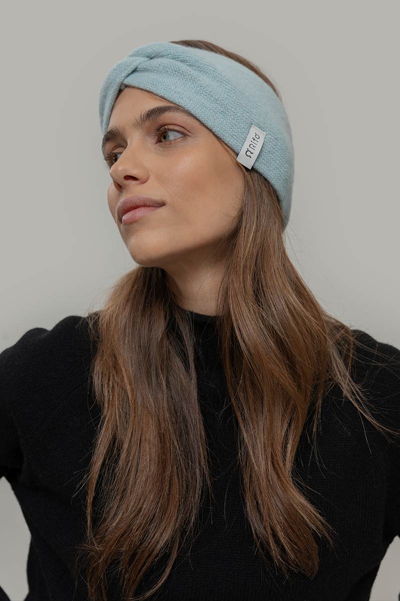 Stirnband aus recycelter Kaschmirwolle