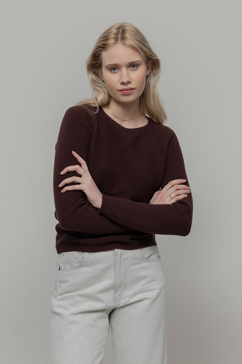 Brauner Kaschmir Pullover Giulietta