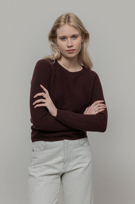 Brauner Kaschmir Pullover Giulietta