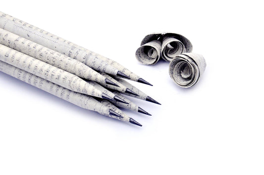 HB-Bleistifte aus recycelter Zeitung