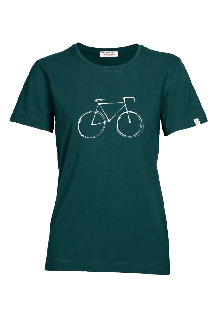ZRCL Bikeline Herren T-Shirt dunkelgrün 100% Bio-Baumwolle