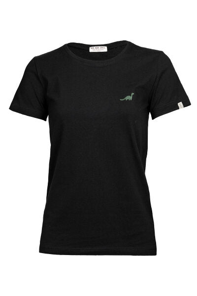 ZRCL Dino Damen T-Shirt dunkelgrün 100% Bio-Baumwolle