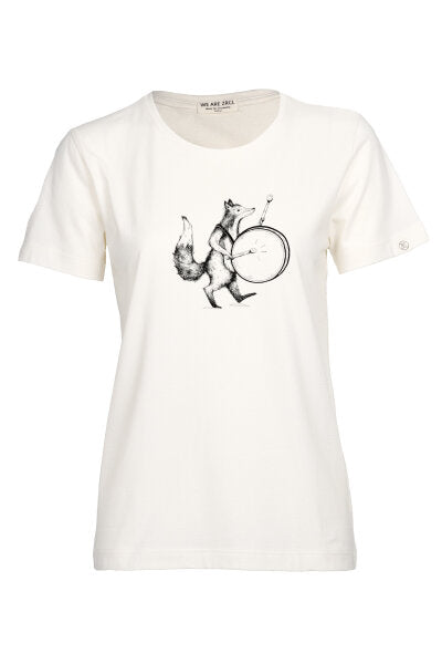 ZRCL Foxdrum Damen T-Shirt weinrot 100% Bio-Baumwolle