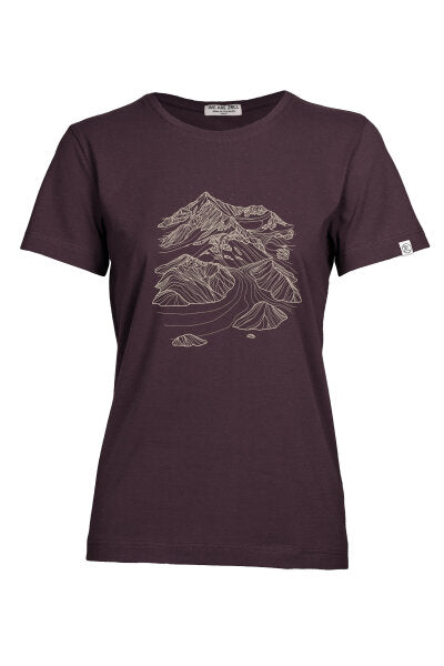 ZRCL Glacier Damen T-Shirt dunkelblau 100% Bio-Baumwolle