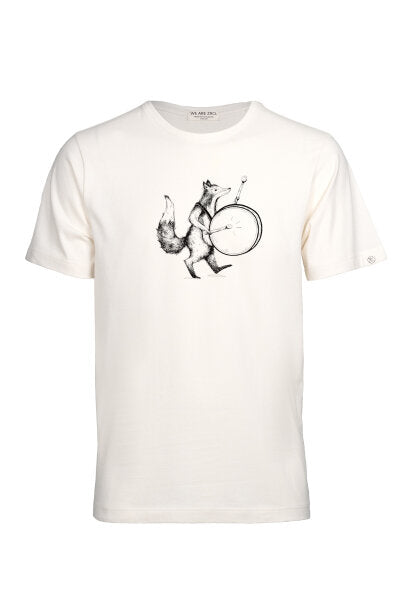 ZRCL Foxdrum Herren T-Shirt senfgelb 100% Bio-Baumwolle