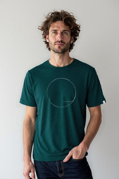 ZRCL WE ARE Herren T-Shirt dunkelgrün 100% Bio-Baumwolle