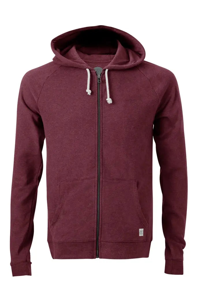 Dark Wine Zip Hoodie Herren