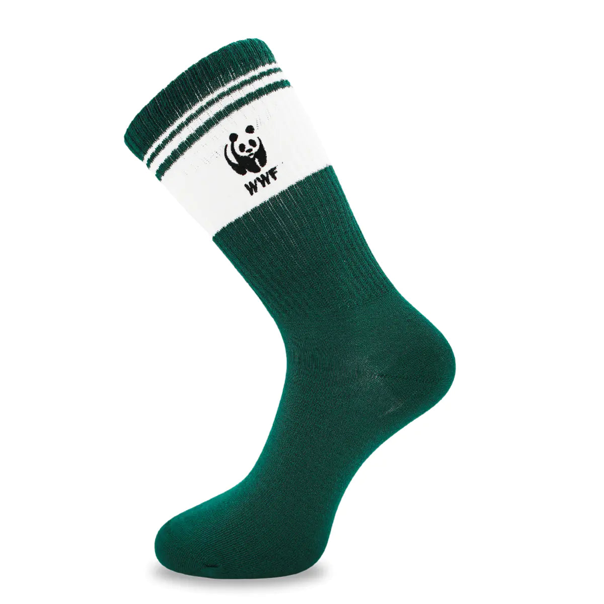 Grüne WWF Sportsocken Healthy Seas aus Econyl und Bio Baumwolle