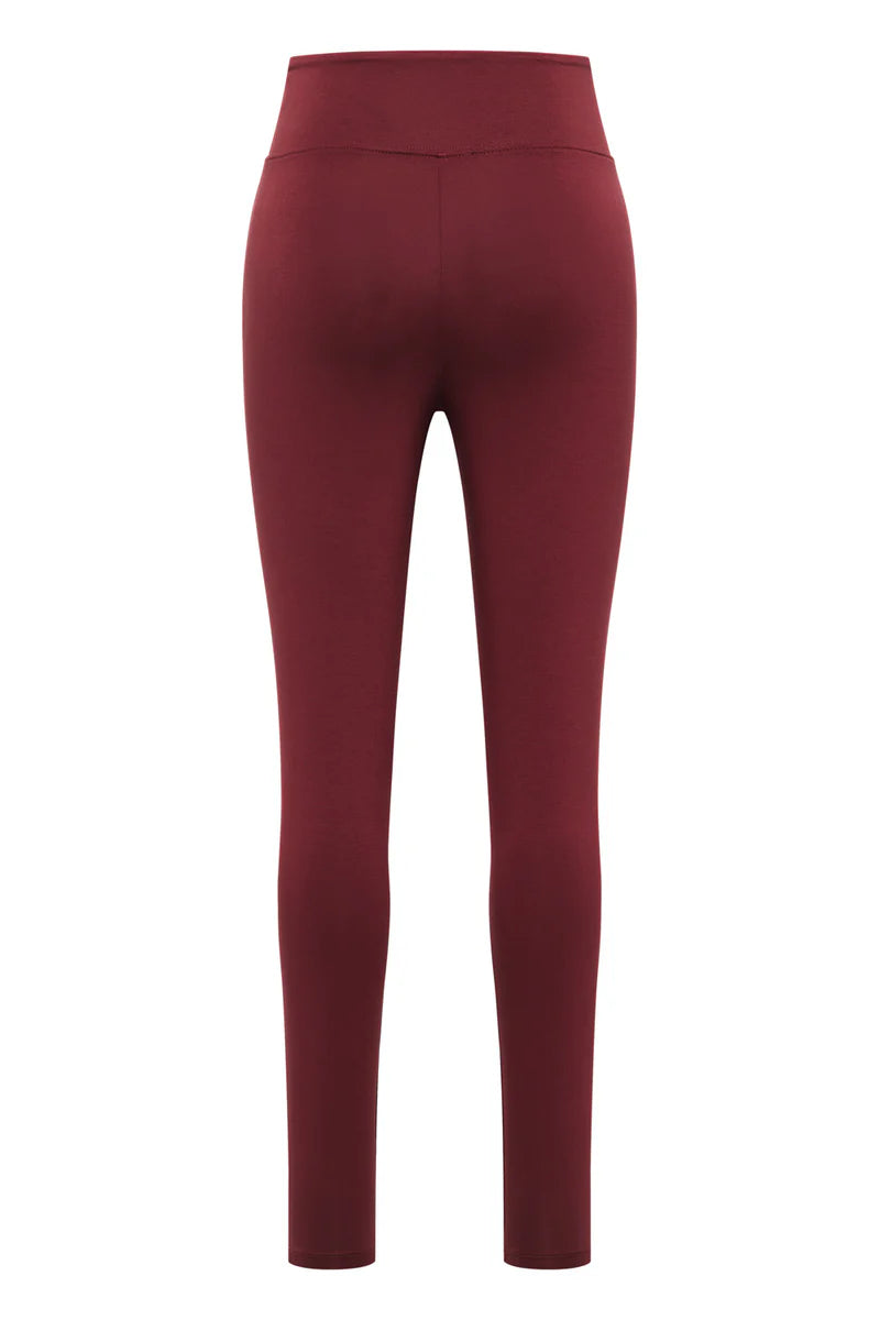 Weinrote Jersey Leggins