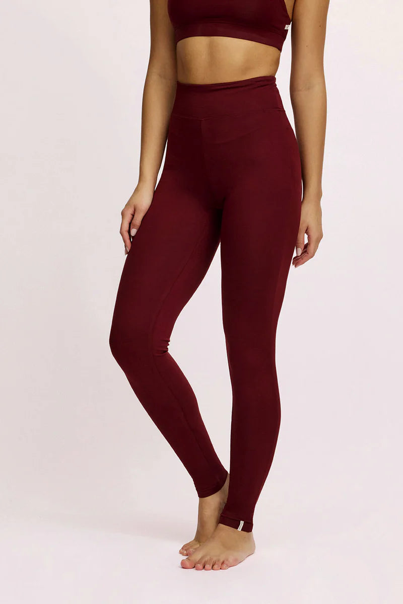 Weinrote Jersey Leggins