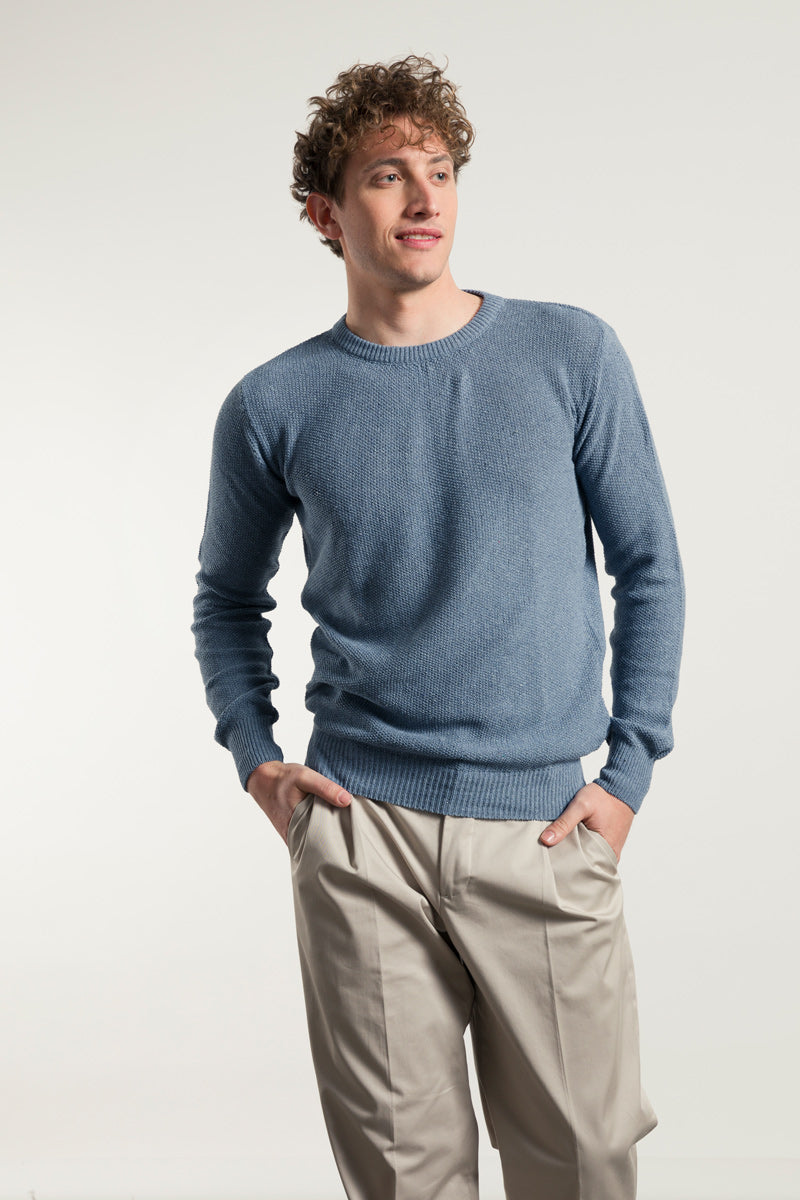 Pullover Gino aus Jeansgarn