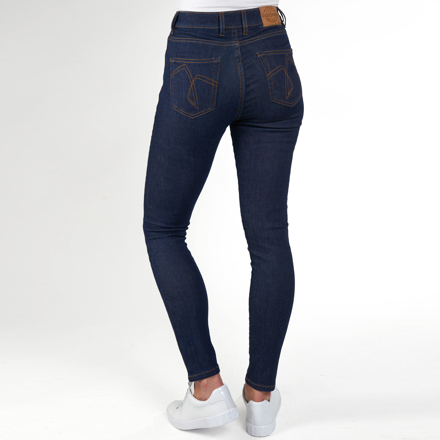 Jeans Damen Skinny High Fairjeans navy